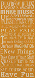Playroom Rules
