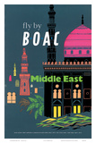 British Overseas Airways Corporation: Fly by BOAC - Middle East, c.1954