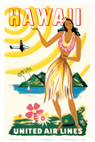 United Air Lines: Hawaii - Only Hours Away, c.1950s