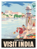 Buy Lake Udaipur: Visit India, c.1957 at AllPosters.com