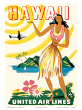 United Air Lines: Hawaii - Only Hours Away, c.1950s