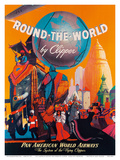 Buy Pan American: Round the World by Clipper, c.1949 at AllPosters.com