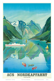HAPAG Cruise Line: Nordkapfahrt - North Cape and Norwegian Fjords, c.1957