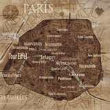 Map of Paris Art Print
