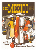 Buy Southern Pacific Railroad: See Mexico This Year, c.1935 at AllPosters.com