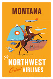 Fly Northwest Orient Airlines: Montana, c.1950s