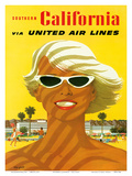 Buy Fly United Air Lines: Southern California, c.1955 at AllPosters.com