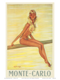 Monte-Carlo, France, c.1945 Art Print