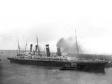 Buy The 'New York' Being Pushed Away from the Titanic by Tugs. at AllPosters.com