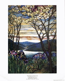 Magnolia and Irises, Tiffany Studios, New York