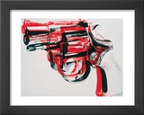 Gun, c.1981-82 (black and red on white)