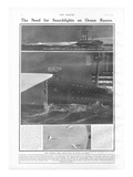 Need for Searchlights. Searchlights on Ocean Liners.