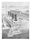 RMS Titanic, Cross-Section of White Star Liner.