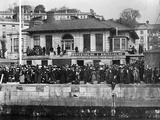 Crowds Waiting to Embark.