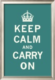 Keep Calm and Carry On Framed Art Print