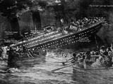 Buy Titanic Sinking. Artist's Impression (Illustration) of the White Star Liner. at AllPosters.com