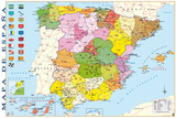 Buy Spain Map at AllPosters.com