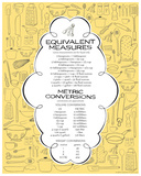 Kitchen Measurement (Yellow) Serigraph
