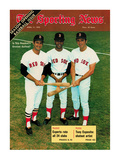 Red Sox OFs Tony Conigliaro, Carl Yastrzemski and Reggie Smith - April 11, 1970