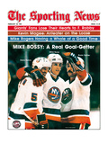 New York Islanders Denis Potvin, Mike Bossy & Bryan Trottier - February 28, 1981