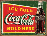 Coke – Ice Cold Green Tin Sign