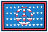 Peace Flag Blacklight Poster