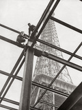 Construction Work at the Eiffel Tower for the World Exhibition, 1937