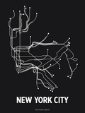 Buy New York City (Black & Pearl White) at AllPosters.com