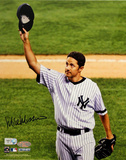 Mike Mussina Yankees Pinstripe Jersey 2008 Tipping Cap Vertical
