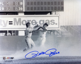 Pete Rose Cincinnati Reds Fight with Bud Harrelson Black and White