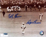 Ralph Branca / Bobby Thomson with Jackie Robinson Horizontal