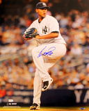 Ivan Nova New York Yankees Pinstripe Jersey Pitching Vertical