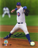 Mark Prior Chicago Cubs Blue Jersey Autographed Photo (Hand Signed Collectable)