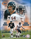 Dick Butkus and Brian Urlacher Chicago Bears - Collage - Dual
