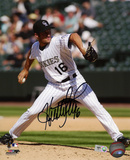 Huston Street Colorado Rockies Autographed Photo (Hand Signed Collectable)