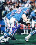 Elvin Bethea Houston Oilers - Action with HOF 03 Inscription