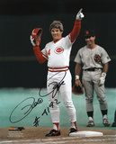 Pete Rose - Cincinnati Reds 4192 Hit Signed Picture with 4192 Hit Inscription