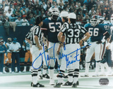 Harry Carson New York Giants with Giants Inscription