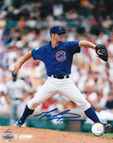 Mark Prior Chicago Cubs Blue Jersey Autographed Photo (Hand Signed Collectable)