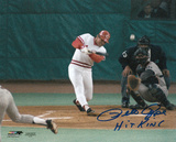 Pete Rose Cincinnati Reds - Record Breaking At Bat with Hit King Inscription