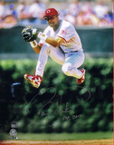 Barry Larkin Signed Jump Vertical w/ 