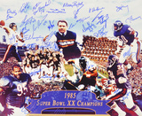 Chicago Bears 1985 Team  with 30 Signatures