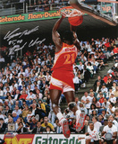 Dominique Wilkins Atlanta Hawks with 85, 90 Dunk Champ  Autographed Photo (Hand Signed Collectable)