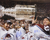 Patrick Roy and Ray Bourque Colorado Avalanche 2001 Stanley Cup