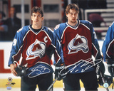 Joe Sakic and Peter Forsberg Colorado Avalanche