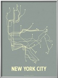 Buy New York City (Steel Blue & Yellow) at AllPosters.com