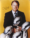 Chuck Noll Pittsburgh Steelers   4 SB Trophies with HOF 93 Inscription