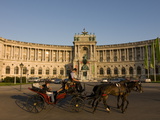 Horse Cart in Front of the Hofburg Palace on the Heldenplatz, Vienna, Austria, Europe