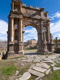 The Arch of Caracalla at the Roman Ruins of Djemila, Algeria, North Africa, Africa