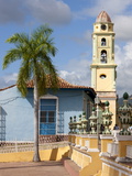 View Across Plaza Major to the Tower of Iglesia Y Convento De San Francisco, Trinidad, Cuba